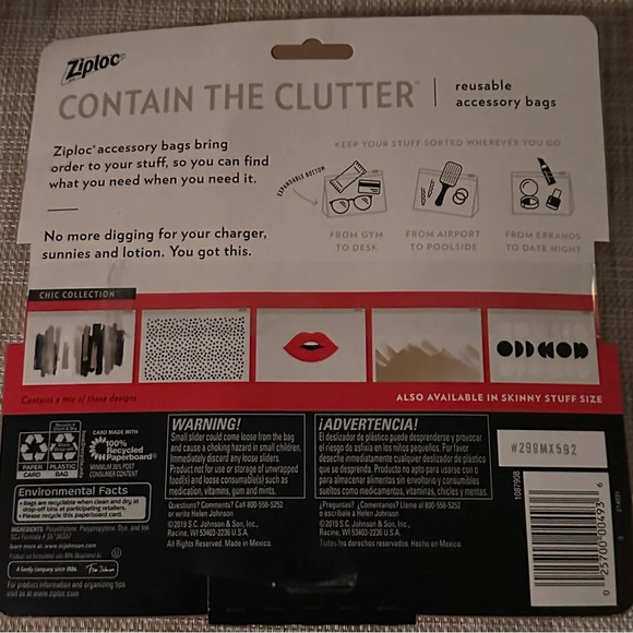 NWT ziploc reusable bags - Picture 2 of 2